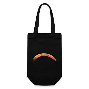Bogen Kunst Art farbig - Geschenkbeutel für Flaschen - Schwarz - Vorne