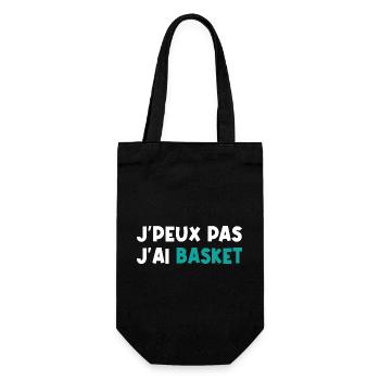 Je peux pas j'ai basket - Sac à bouteille - noir - Devant