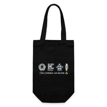 J'en connais un Rayon Radio Humour Radiologie - Sac à bouteille - noir - Devant