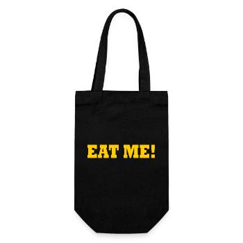 Eat me - Gift Bag for Bottles - black - Front