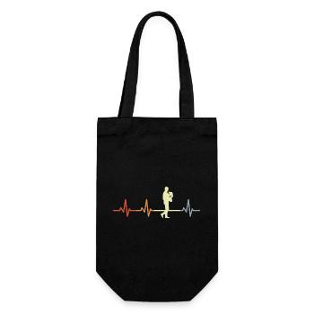 Cor français vintage Heartbeat - Sac à bouteille - noir - Devant