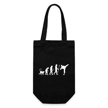 Karate Evolution - Geschenkbeutel für Flaschen - Schwarz - Vorne