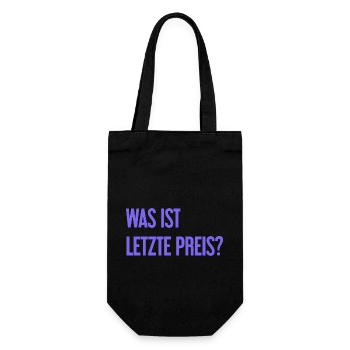 Quel est le dernier prix ? - Sac à bouteille - noir - Devant