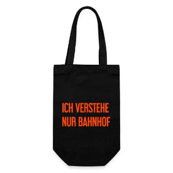 Je ne comprends que la gare - Sac à bouteille - noir - Devant