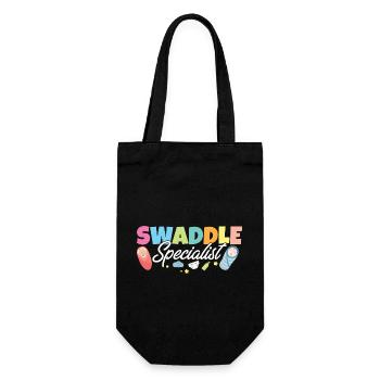 Swaddle Specialist Postpartum Labor And Delivery - Gift Bag for Bottles - black - Front