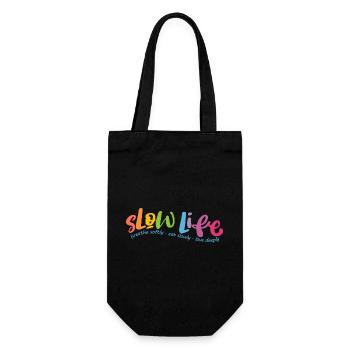 Slow Life - Sac à bouteille - noir - Devant