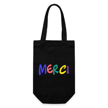 MERCI. MAÎTRESSE. MAÎTRE. MERCI MAÎTRESSE - Sac à bouteille - noir - Devant