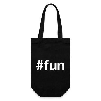 FUN Spass Hashtag - Sac à bouteille - noir - Devant