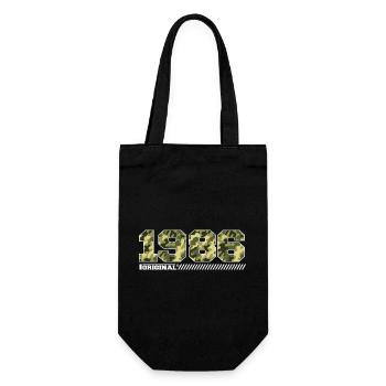 1986 Anniversary Gift Vintage 1986 Army - Gift Bag for Bottles - black - Front