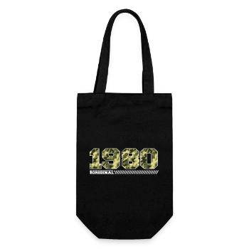 1980 Anniversary Gift Vintage 1980's Army - Gift Bag for Bottles - black - Front