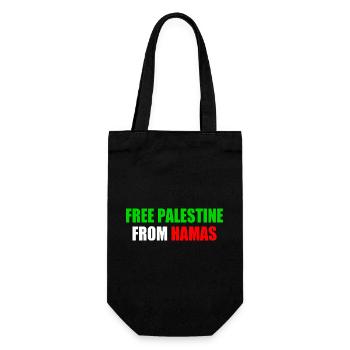 Free palestine - Sac à bouteille - noir - Devant