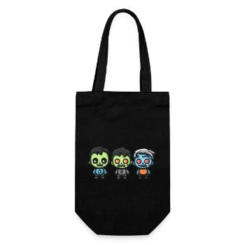 Zombies Halloween Cute Comic - Gift Bag for Bottles - black - Front