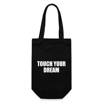 touch your dream - Geschenkbeutel für Flaschen - Schwarz - Vorne