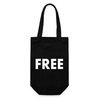 Free - Gift Bag for Bottles - black - Front