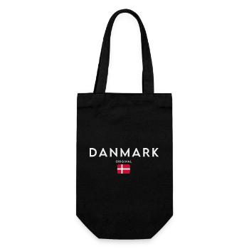 Flag of Denmark, Danish pride - Gift Bag for Bottles - black - Front