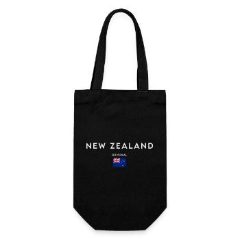 Drapeau de la Nouvelle-Zélande - Sac à bouteille - noir - Devant