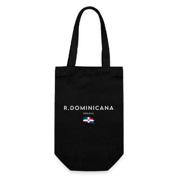Flag of the Dominican Republic - Gift Bag for Bottles - black - Front
