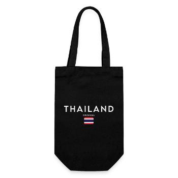 Drapeau de la Thaïlande, fierté thaïlandaise - Sac à bouteille - noir - Devant