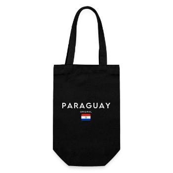 Paraguayan flag, Paraguayan pride - Gift Bag for Bottles - black - Front