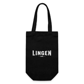 Lingen Original - Geschenkbeutel für Flaschen - Schwarz - Vorne