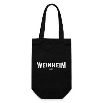 Weinheim Original - Geschenkbeutel für Flaschen - Schwarz - Vorne