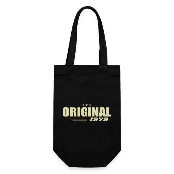 46. Geburtstag 46 Jahre Original 1979 - Geschenkbeutel für Flaschen - Schwarz - Vorne