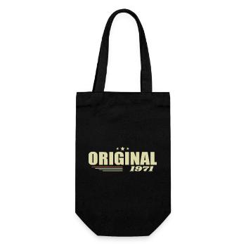 54. Geburtstag 54 Jahre Original 1971 - Geschenkbeutel für Flaschen - Schwarz - Vorne