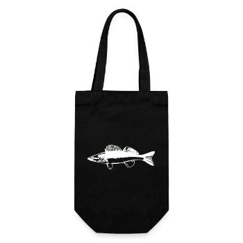 Poisson avec mouvement de l’eau - Sac à bouteille - noir - Devant