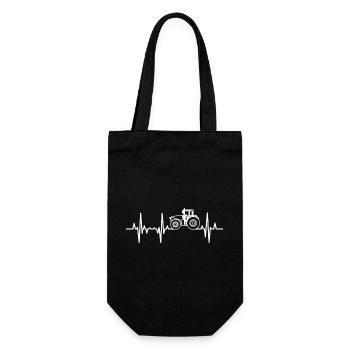 Fréquence cardiaque du tracteur - Sac à bouteille - noir - Devant