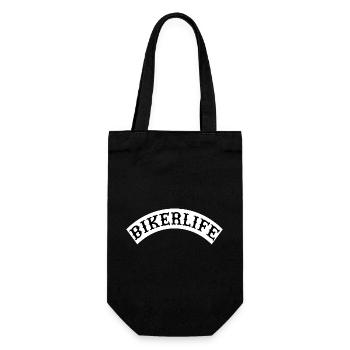 Bikerlife_wappen - Gift Bag for Bottles - black - Front