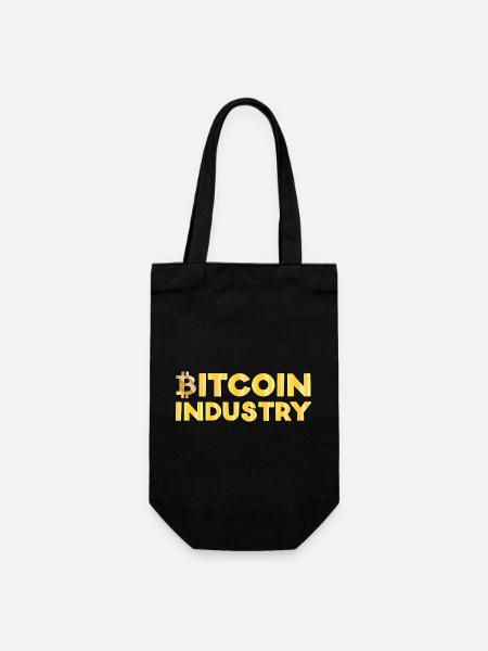 Bitcoin Industrie - Geschenkbeutel für Flaschen - Schwarz