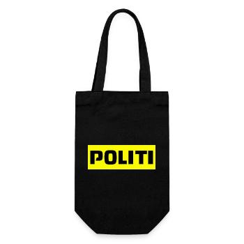 police - Gift Bag for Bottles - black - Front