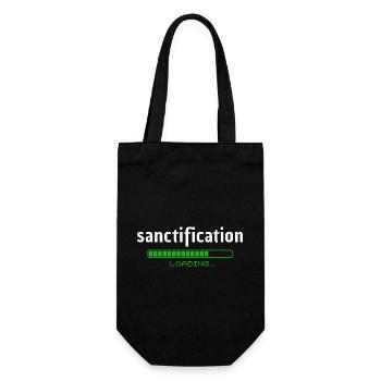 Sanctification - Heiligung - loading - christlich - Geschenkbeutel für Flaschen - Schwarz - Vorne