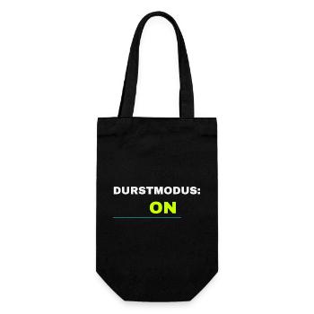 Durstmodus ON Frühlingsfest 2026 – Bier Festival - Geschenkbeutel für Flaschen - Schwarz - Vorne