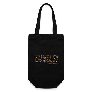 T-shirt “No Monet, No Honey” – humour artistique - Sac à bouteille - noir - Devant