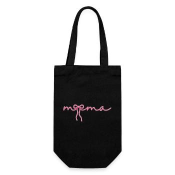 Mom Bow - Gift Bag for Bottles - black - Front