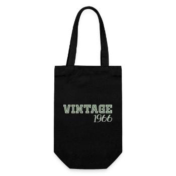 60 ans 1966 Vintage Retro Cadeau Anniversaire - Sac à bouteille - noir - Devant