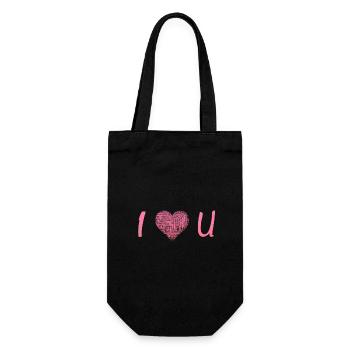 JE T’AIME - Sac à bouteille - noir - Devant