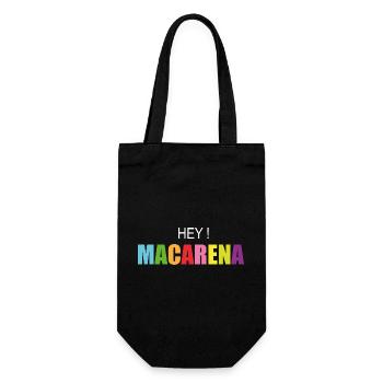 Hey macarena - Gift Bag for Bottles - black - Front