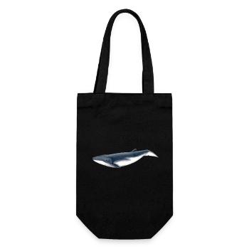 Tropical baby whale Baby whale - Baby baleine - Gift Bag for Bottles - black - Front