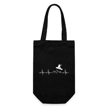Snowboard Heartbeat Fréquence pour snowboarders - Sac à bouteille - noir - Devant