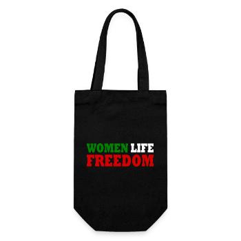 Women life freedom - Sac à bouteille - noir - Devant
