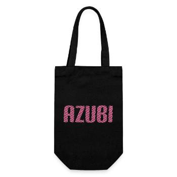Azubi Tshirt 6 23 rosa - Geschenkbeutel für Flaschen - Schwarz - Vorne