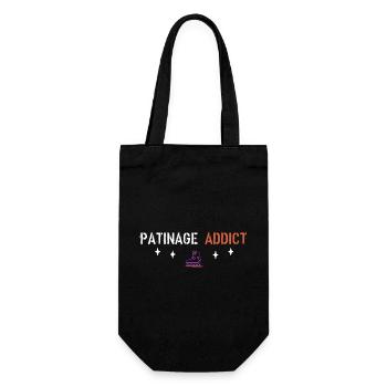 Skating addict - Gift Bag for Bottles - black - Front