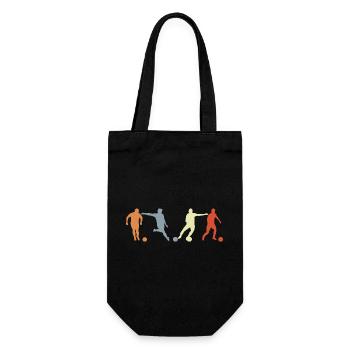 Soccer Player Drawing - Gift Bag for Bottles - black - Front