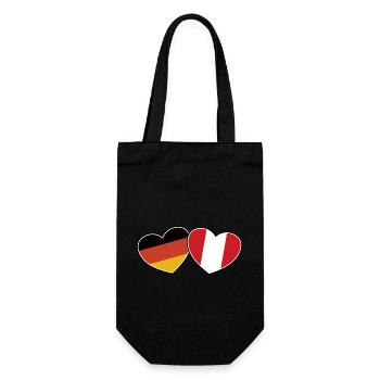 German Peruvian Friendship - Gift - Gift Bag for Bottles - black - Front