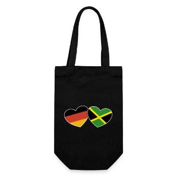Amitié germano-jamaïcaine - Cadeau - Sac à bouteille - noir - Devant
