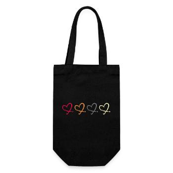 Field Hockey Hockey "Hockey-love" Hockey Club - Gift Bag for Bottles - black - Front