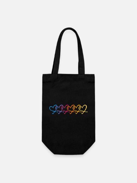 Hockey sur gazon Hockey Club de hockey « Hockey-love-herz » - Sac à bouteille - noir