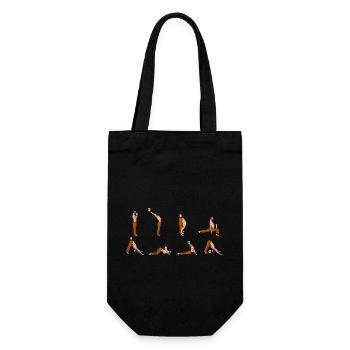 Yoga de la bière - Sac à bouteille - noir - Devant